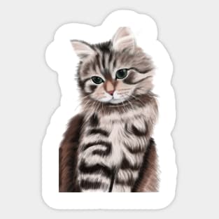 Cat cut Sticker